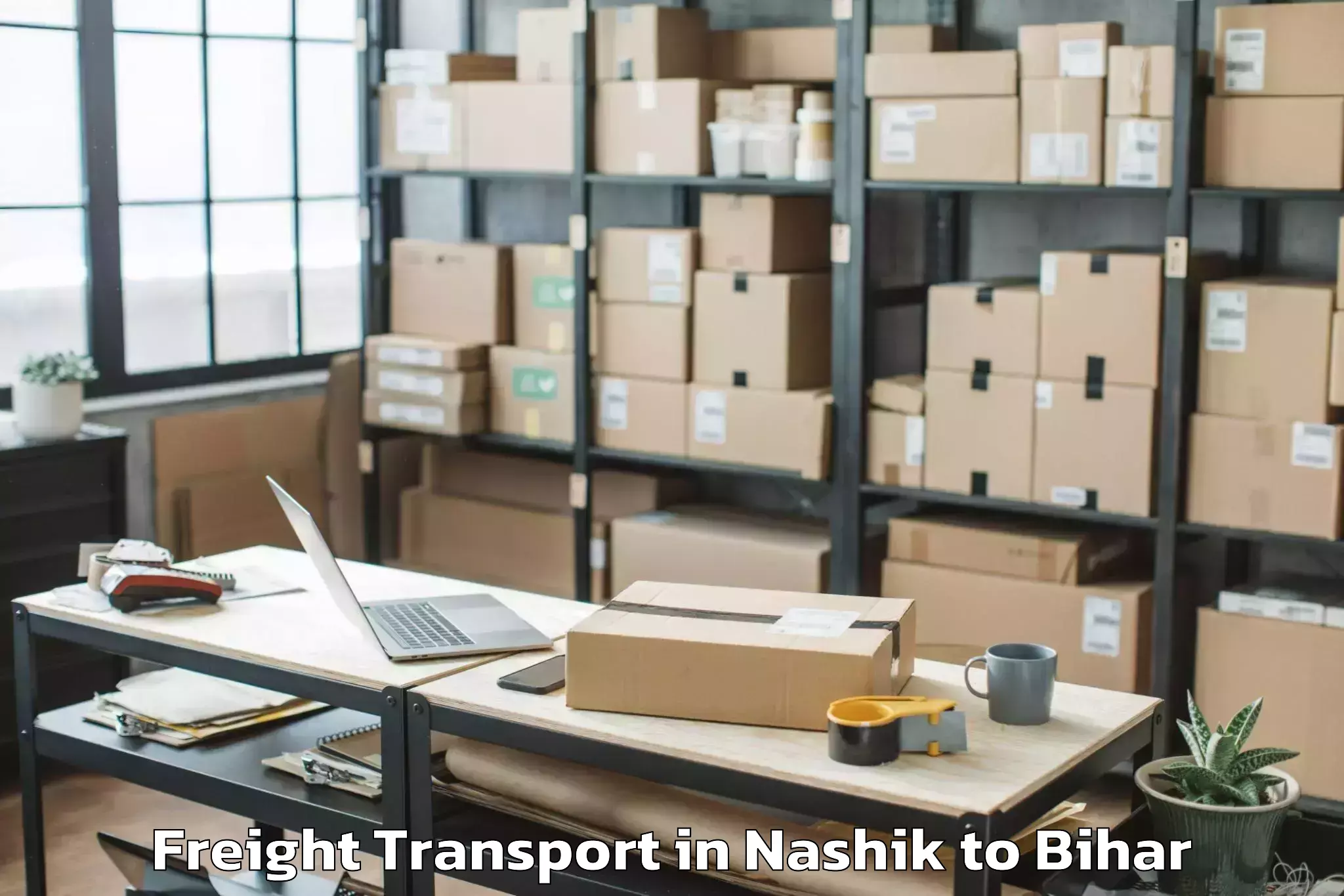 Trusted Nashik to Tribeniganj Freight Transport